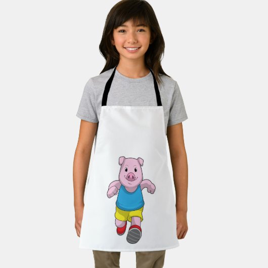 Varken als Runner op Running Schort (Insitu)