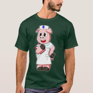 Varken als verpleegster met mock t-shirt