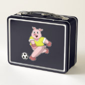 Varken als Voetbalspeler met Voetbal (Achterkant)