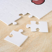 Varken als Voetbalspeler met Voetbal Legpuzzel (Zijkant)