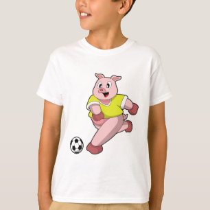 Varken als Voetbalspeler met Voetbal T-shirt