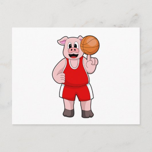 Varken bij Basketbalsport Briefkaart (Voorkant)