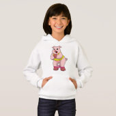 Varken bij fitness met rubberband (Voorkant volledig)