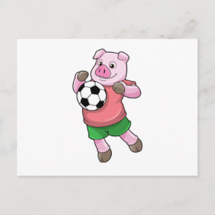 Varken bij Voetbal Sporten Briefkaart