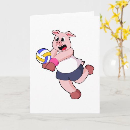 Varken bij volleybalsporten kaart (Gele Bloem)