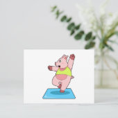 Varken bij Yoga Fitness Briefkaart (Staand voorkant)