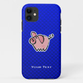 Varken; blauw Case-Mate iPhone case (Achterkant)