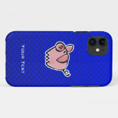 Varken; blauw Case-Mate iPhone case (Achterkant (horizontaal))