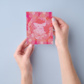 varken,bloem van het leven, blauw, mandala,zen,cha flyer (Hand)