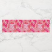 varken, bloem van het leven, blauw, mandala, zen,  waterfles etiket (Enkel label)