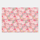 Varken Boerderij Dier Bloemen Rustiek Verjaardagsf Inpakpapier Vel (Voorkant 3)