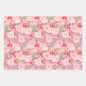 Varken Boerderij Dier Bloemen Rustiek Verjaardagsf Inpakpapier Vel (Voorkant 2)