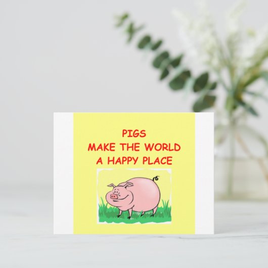 varken briefkaart (Staand voorkant)