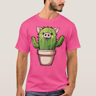 Varken Cactus art illustratie T-shirt
