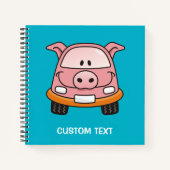 Varken cartoon auto notitieboek (Voorkant)