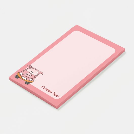 Varken Cartoon Auto Post-it® Notes (Schuin)