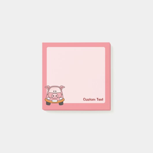 Varken Cartoon Auto Post-it® Notes (Voorkant)