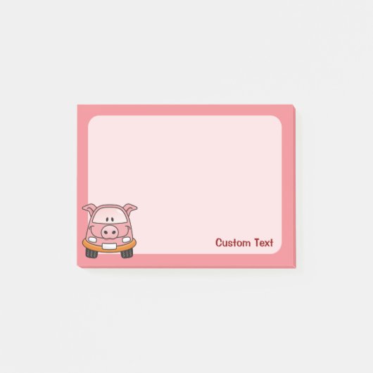 Varken Cartoon Auto Post-it® Notes (Voorkant)