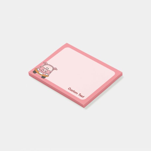 Varken Cartoon Auto Post-it® Notes (Schuin)