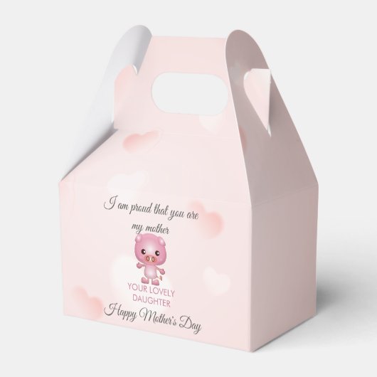 Varken Cartoon Moederdag Bedankdoosjes (Achterkant)