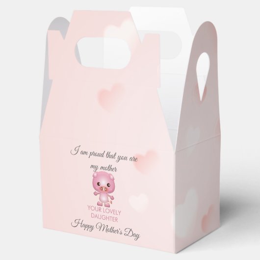 Varken Cartoon Moederdag Bedankdoosjes (Geopend)