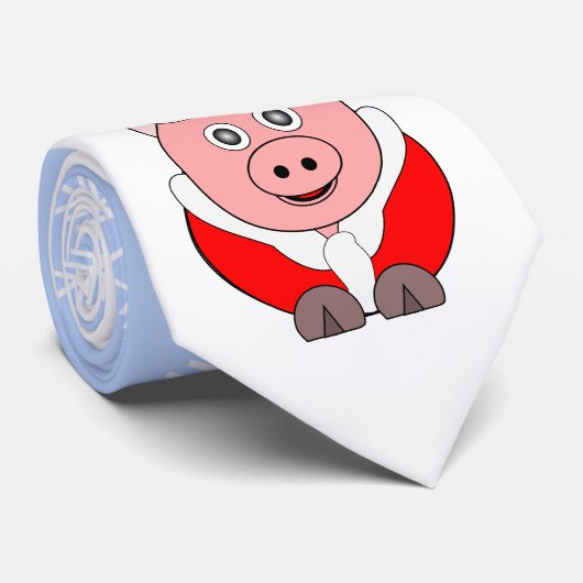 Varken Design Kerstmis Stropdas (Opgerold)