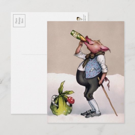 varken Drink Briefkaart (Voorkant / Achterkant)