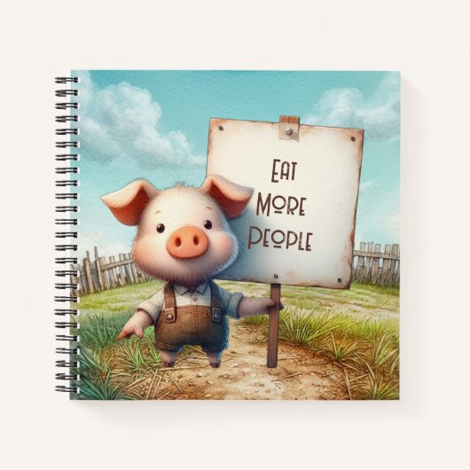 Varken - Eet Meer Mensen Notitieboek (Voorkant)