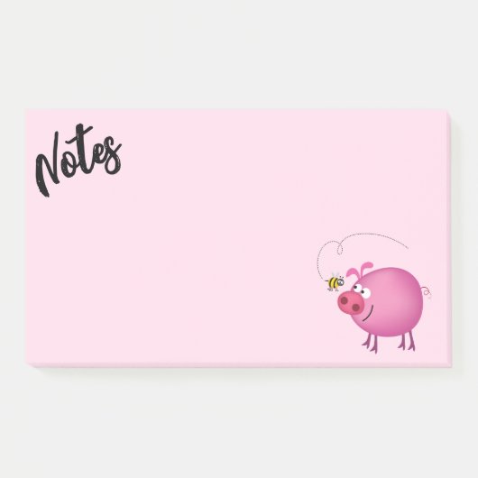 Varken en bijenvrienden post-it® notes (Voorkant)