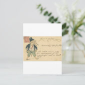 varken en lege zakken met tekst briefkaart (Staand voorkant)