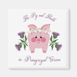 Varken en Thistle Magneet