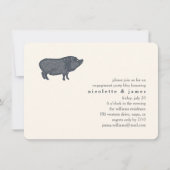 varken | Engagement Party BBQ Uitnodiging (Voorkant)