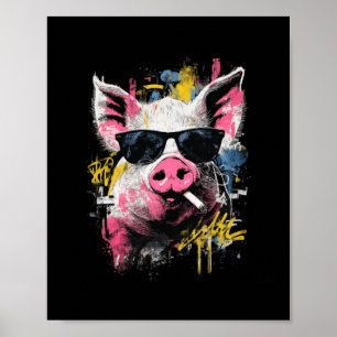 Varken Grappig Dierenliefhebber Vaders Poster