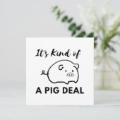 Varken Humor: Het is een BIG (Pig) Deal Bedankkaart (Staand voorkant)
