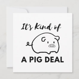 Varken Humor: Het is een BIG (Pig) Deal Bedankkaart