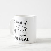 Varken Humor: Het is een BIG (Pig) Deal Koffiemok (Voorkant links)