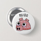 Varken-ijspeelgoed Iglu Stomme Pun Ronde Button 5,7 Cm (Voorkant /achterkant)