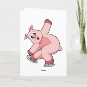 Varken IJsschaatsen Schaatsen Kaart (Achterkant)