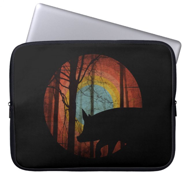 VARKEN IN DE BOSSEN LAPTOP SLEEVE (Voorkant)