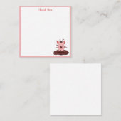 Varken in de Modder Dank Je Notitiekaartje (Voorkant / Achterkant)