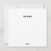 Varken in de modder, knuffels en kusjes, aanpasbaa feestdagenkaart (Achterkant)