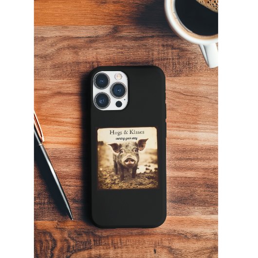 Varken in de modder, knuffels en kussen, aanpasbaa Case-Mate iPhone case