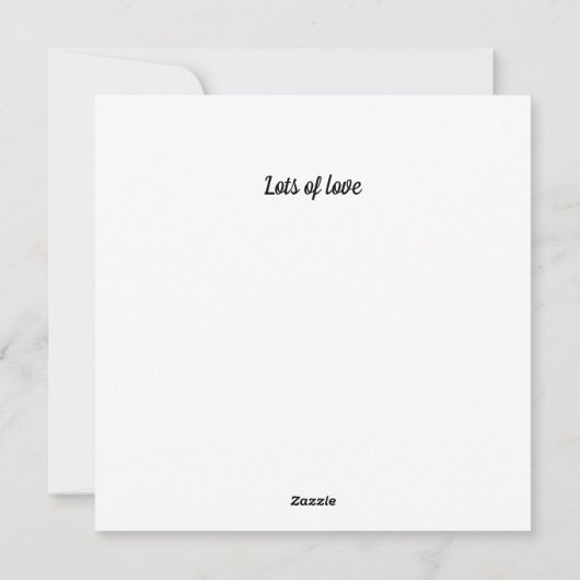 Varken in de modder, knuffels en kussen, aanpasbaa feestdagenkaart (Achterkant)