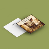 Varken in de modder, knuffels en kussen, aanpasbaa feestdagenkaart