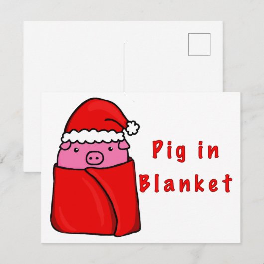Varken in deken briefkaart (Voorkant / Achterkant)