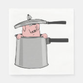 Varken in een Pot Servet (Voorkant)