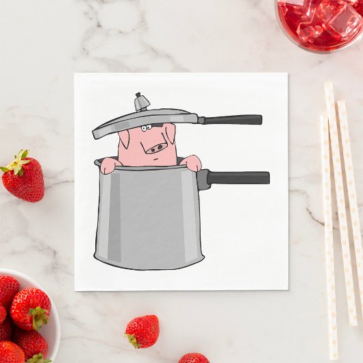 Varken in een potje servet