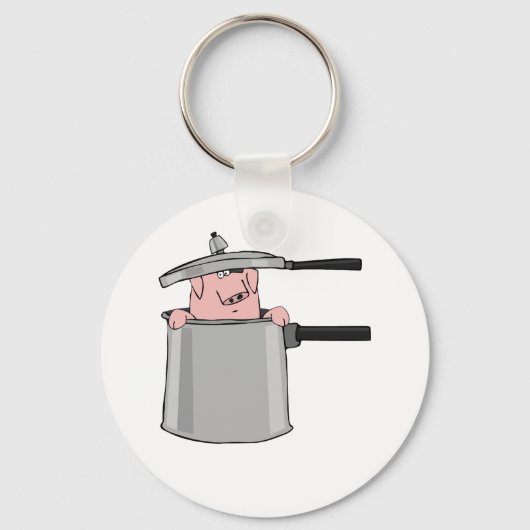 Varken in een potje sleutelhanger (Voorkant)