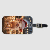 Varken in een Santa Hat Bagagelabel (Voorkant (horizontaal))