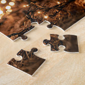 Varken in een Santa Hat Legpuzzel (Zijkant)